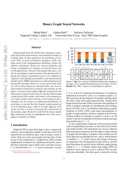 Binary Graph Neural Networks