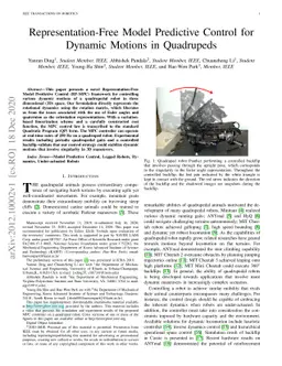 Representation-Free Model Predictive Control for Dynamic Motions in
  Quadrupeds