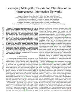 Leveraging Meta-path Contexts for Classification in Heterogeneous
  Information Networks