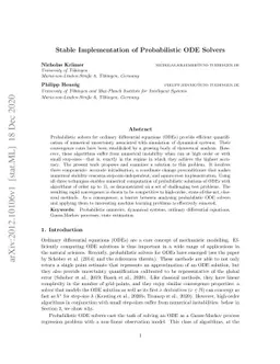 Stable Implementation of Probabilistic ODE Solvers