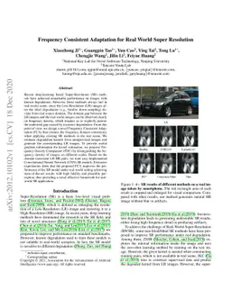 Frequency Consistent Adaptation for Real World Super Resolution
