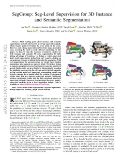 SegGroup: Seg-Level Supervision for 3D Instance and Semantic
  Segmentation