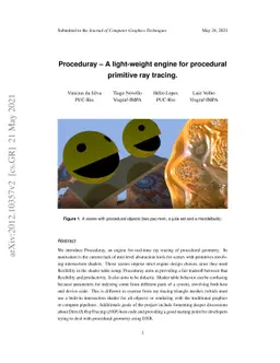 Proceduray -- A light-weight engine for procedural primitive ray tracing