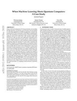 When Machine Learning Meets Quantum Computers: A Case Study