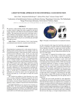 A deep network approach to multitemporal cloud detection