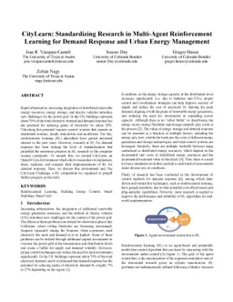 CityLearn: Standardizing Research in Multi-Agent Reinforcement Learning
  for Demand Response and Urban Energy Management