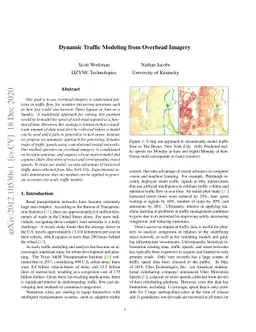 Dynamic Traffic Modeling From Overhead Imagery