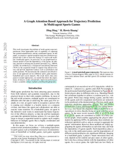 A Graph Attention Based Approach for Trajectory Prediction in
  Multi-agent Sports Games