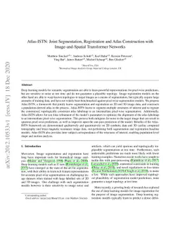 Atlas-ISTN: Joint Segmentation, Registration and Atlas Construction with
  Image-and-Spatial Transformer Networks