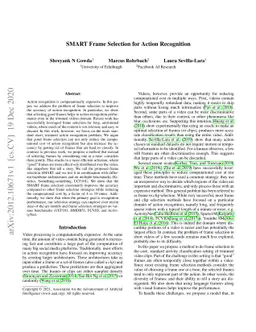 SMART Frame Selection for Action Recognition