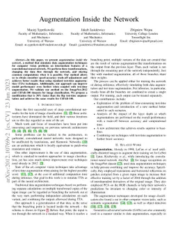 Augmentation Inside the Network