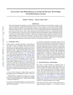 Analyzing the Performance of Graph Neural Networks with Pipe Parallelism