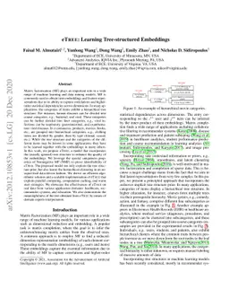 eTREE: Learning Tree-structured Embeddings