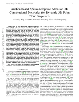 Anchor-Based Spatio-Temporal Attention 3D Convolutional Networks for
  Dynamic 3D Point Cloud Sequences