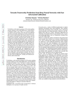Towards Trustworthy Predictions from Deep Neural Networks with Fast
  Adversarial Calibration