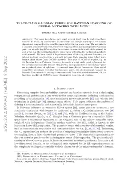 Trace-class Gaussian priors for Bayesian learning of neural networks
  with MCMC