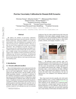 Post-hoc Uncertainty Calibration for Domain Drift Scenarios