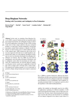 Deep Bingham Networks: Dealing with Uncertainty and Ambiguity in Pose
  Estimation