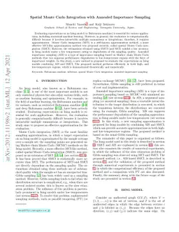 Spatial Monte Carlo Integration with Annealed Importance Sampling