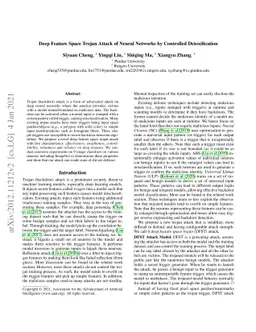 Deep Feature Space Trojan Attack of Neural Networks by Controlled
  Detoxification