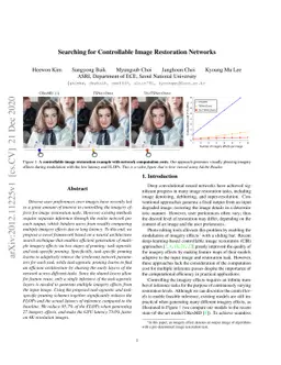Searching for Controllable Image Restoration Networks