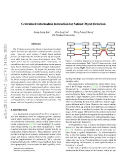 Centralized Information Interaction for Salient Object Detection