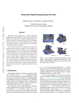 Monocular Depth Parameterizing Networks