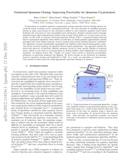 Variational Quantum Cloning: Improving Practicality for Quantum
  Cryptanalysis
