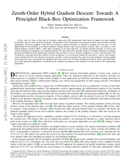 Zeroth-Order Hybrid Gradient Descent: Towards A Principled Black-Box
  Optimization Framework