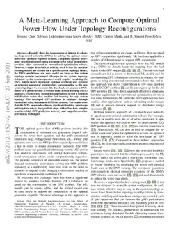 A Meta-Learning Approach to the Optimal Power Flow Problem Under
  Topology Reconfigurations