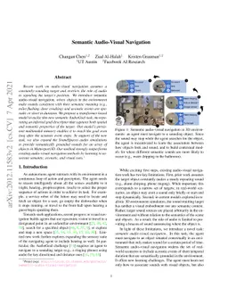 Semantic Audio-Visual Navigation