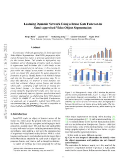 Learning Dynamic Network Using a Reuse Gate Function in Semi-supervised
  Video Object Segmentation