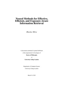 Neural Methods for Effective, Efficient, and Exposure-Aware Information
  Retrieval