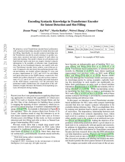 Encoding Syntactic Knowledge in Transformer Encoder for Intent Detection
  and Slot Filling