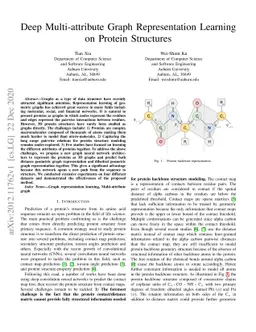 Deep Multi-attribute Graph Representation Learning on Protein Structures