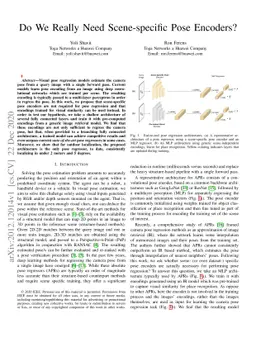 Do We Really Need Scene-specific Pose Encoders?