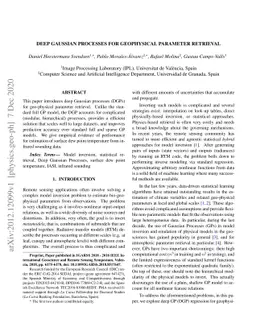 Deep Gaussian Processes for geophysical parameter retrieval