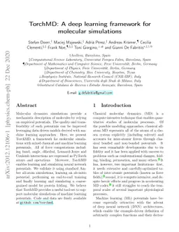 TorchMD: A deep learning framework for molecular simulations
