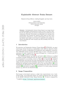 Explainable Abstract Trains Dataset