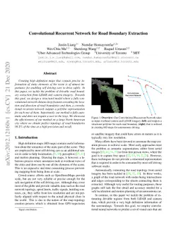 Convolutional Recurrent Network for Road Boundary Extraction