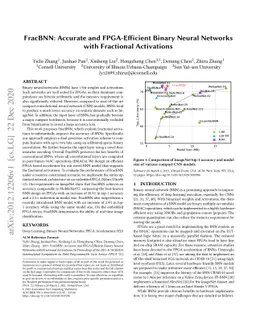 FracBNN: Accurate and FPGA-Efficient Binary Neural Networks with
  Fractional Activations