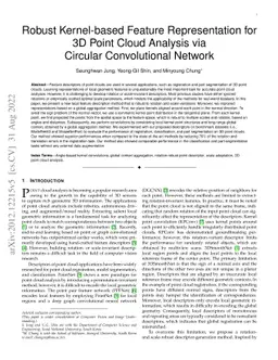 Robust Kernel-based Feature Representation for 3D Point Cloud Analysis
  via Circular Convolutional Network