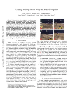 Learning a Group-Aware Policy for Robot Navigation