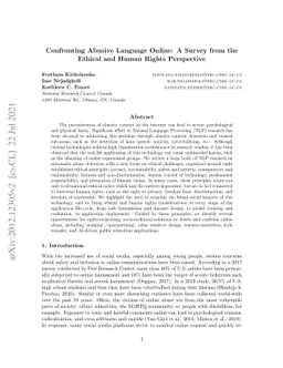 Confronting Abusive Language Online: A Survey from the Ethical and Human
  Rights Perspective