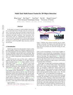 Multi-Task Multi-Sensor Fusion for 3D Object Detection