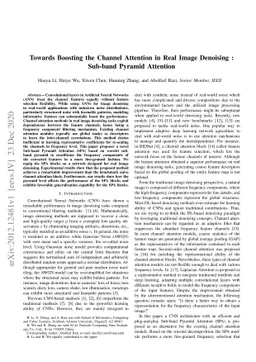 Towards Boosting the Channel Attention in Real Image Denoising :
  Sub-band Pyramid Attention