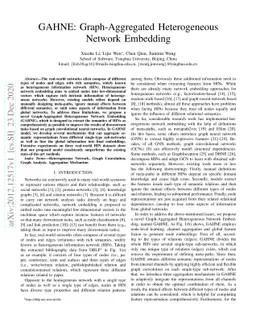 GAHNE: Graph-Aggregated Heterogeneous Network Embedding