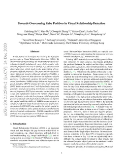 Towards Overcoming False Positives in Visual Relationship Detection