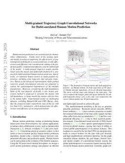 Multi-grained Trajectory Graph Convolutional Networks for
  Habit-unrelated Human Motion Prediction