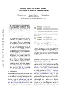 Bridging Textual and Tabular Data for Cross-Domain Text-to-SQL Semantic
  Parsing